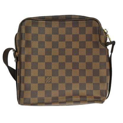 Louis Vuitton Olav Damier, Brown, Canvas, Handbag