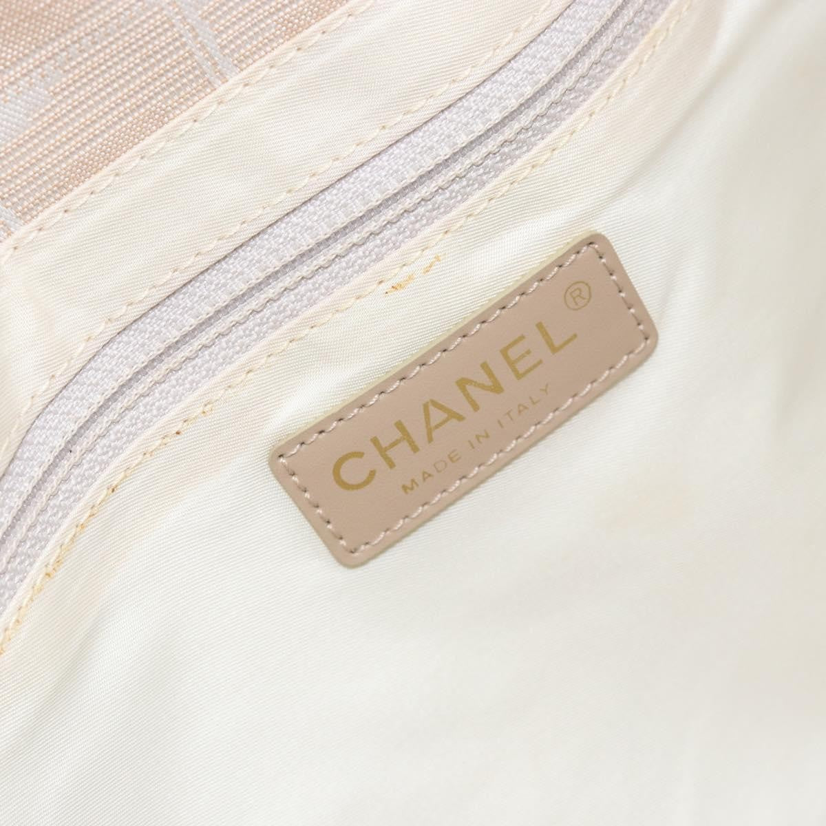 Chanel Travel Line Nylon, Beige, Nylon, Tote Bag