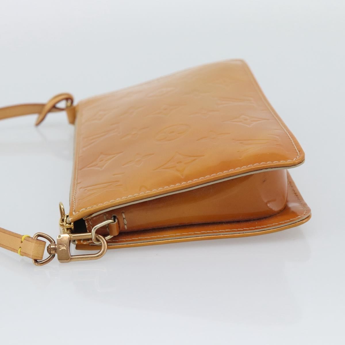 Louis Vuitton Lexington Pochette Patent Leather, Beige, Patent Leather, Clutch