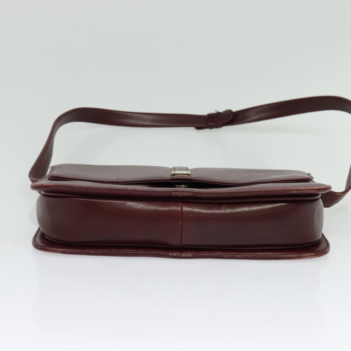 Givenchy Vintage 4G Leather, Burgundy, Leather, Shoulder Bag
