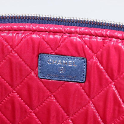 Chanel Laptop Sleeve Quilted Nylon, Blue, Nylon, Clutch