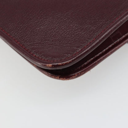 Christian Dior Shoulder Leather, Burgundy, Leather, Shoulder Bag