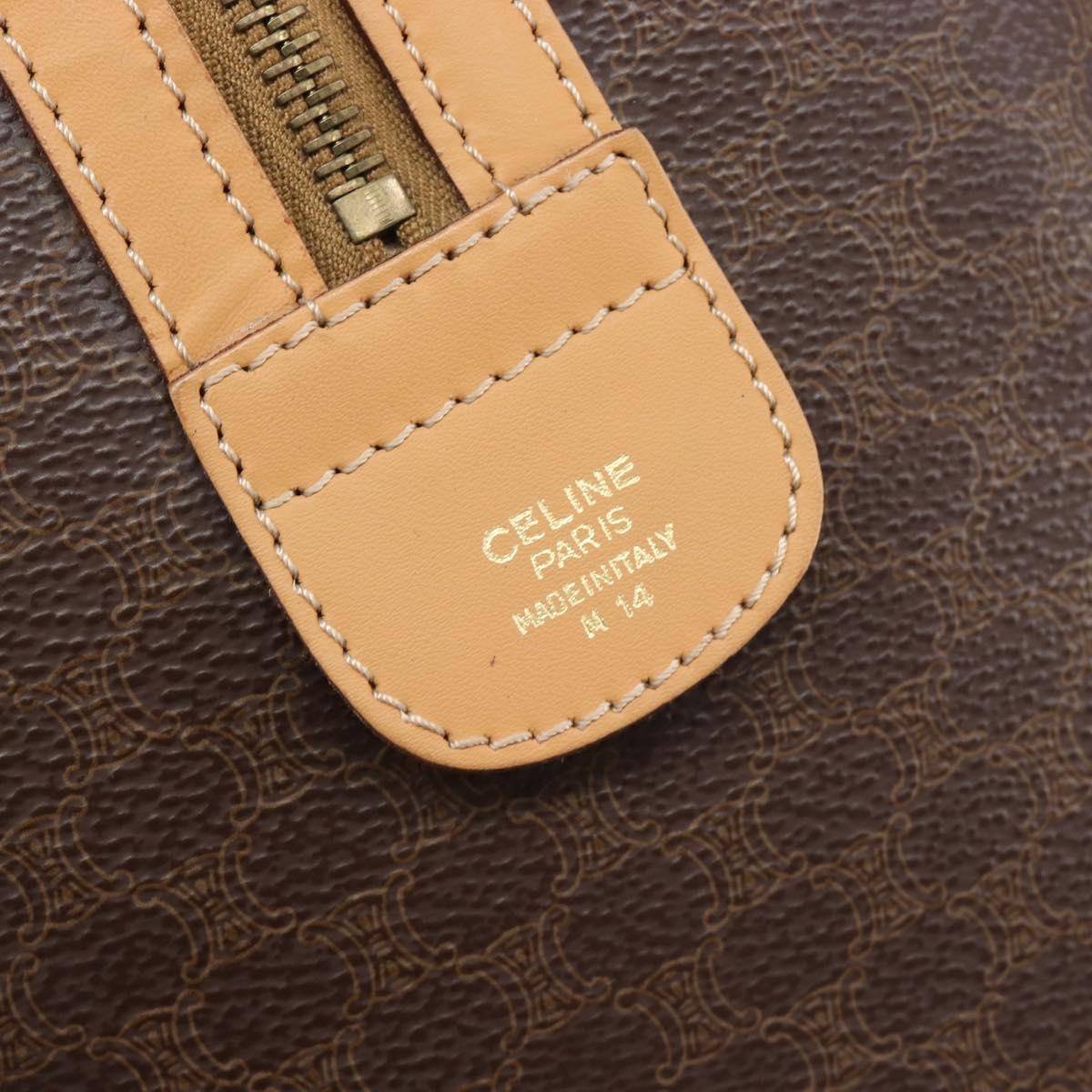 Celine Handbag Canvas, Brown, Canvas, Handbag