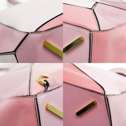 Loewe Puzzle Leather, Pink, Leather, Handbag