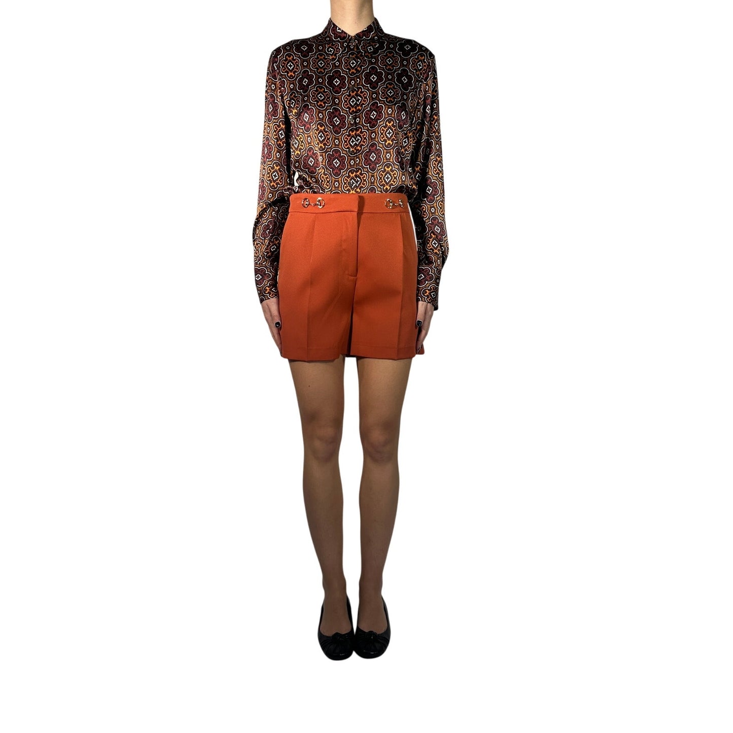 Vicolo Bit Pleat Front Trouser Shorts