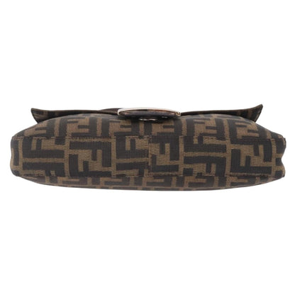 Fendi Baguette Zucca Canvas, Brown, Canvas, Handbag