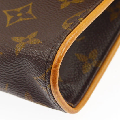 Louis Vuitton Florentine Pochette Canvas, Brown, Canvas, Clutch