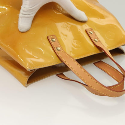 Louis Vuitton Reade Monogram Vernis, Yellow, Patent Leather, Handbag