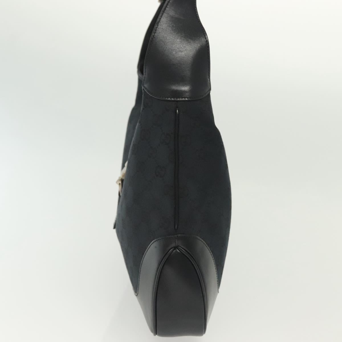 Gucci Jackie Original Shoulder Bag Diamante Coated Canvas, BLACK, CANVAS, Shoulder bag