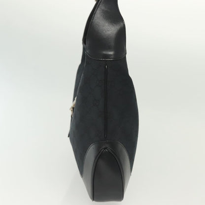 Gucci Jackie Original Shoulder Bag Diamante Coated Canvas, BLACK, CANVAS, Shoulder bag