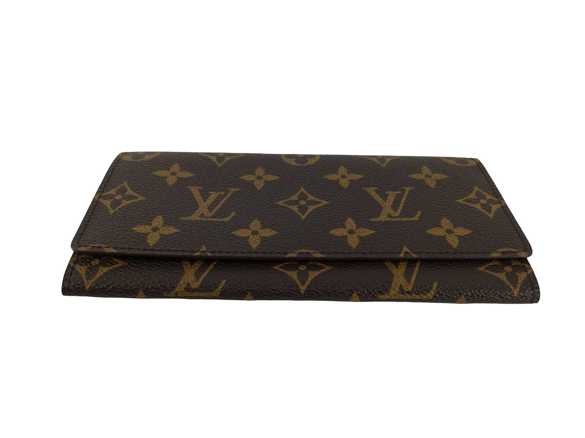 Louis Vuitton Sarah Monogram Canvas, Brown, Canvas, Wallet