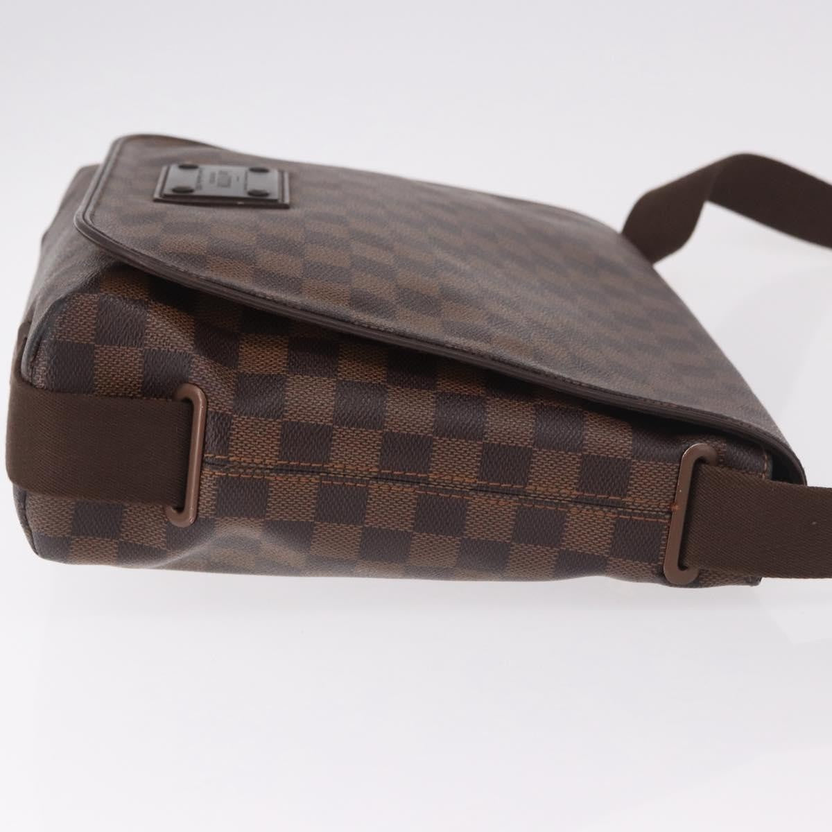 Louis Vuitton Brooklyn Damier Ebene, Brown, Canvas, Shoulder Bag