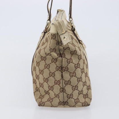 Gucci Abbey Zip Tote GG Canvas and Leather, Beige, Canvas, Handbag