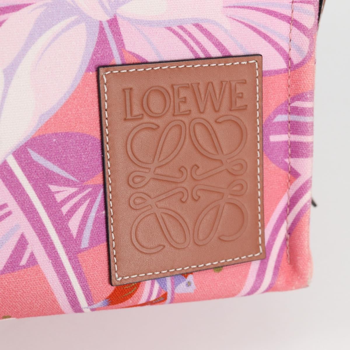 Loewe Paula's Ibiza Cushion Printed Canvas, Pink, Canvas, Tote Bag