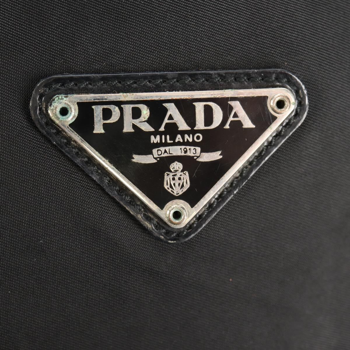 Prada Front Pocket Tessuto, Black, Nylon, Backpack