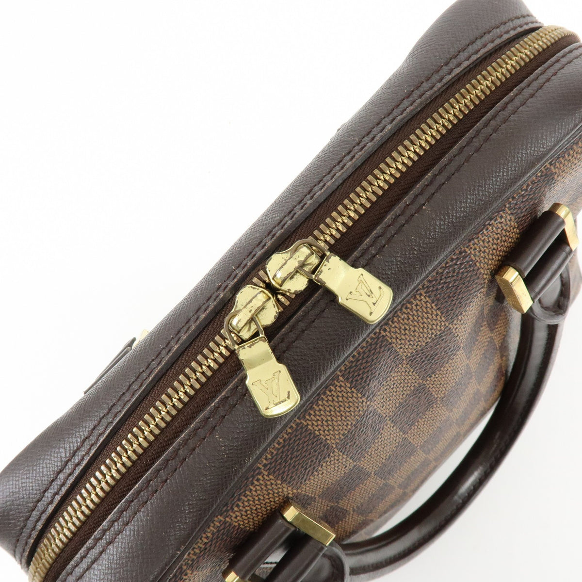 Louis Vuitton Brera Damier, Brown, Canvas, Handbag