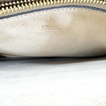 Chloe Faye Leather and Suede, Brown, Suede, Shoulder Bag