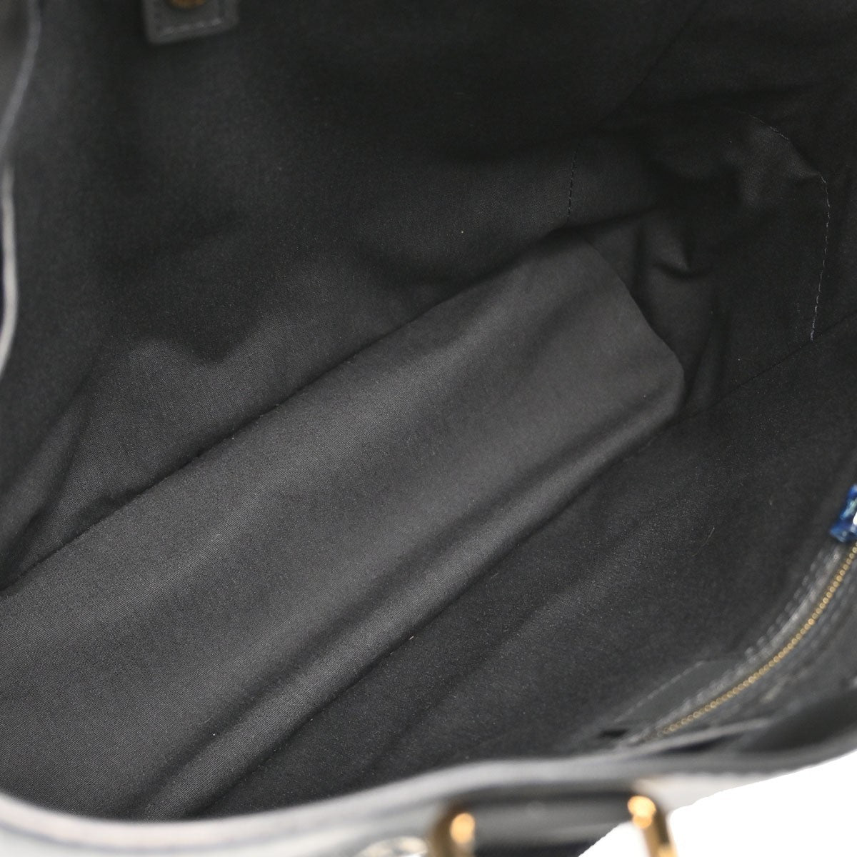 Louis Vuitton Lucille Mini Lin, Black, Canvas, Handbag