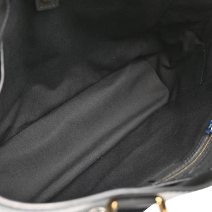Louis Vuitton Lucille Mini Lin, Black, Canvas, Handbag