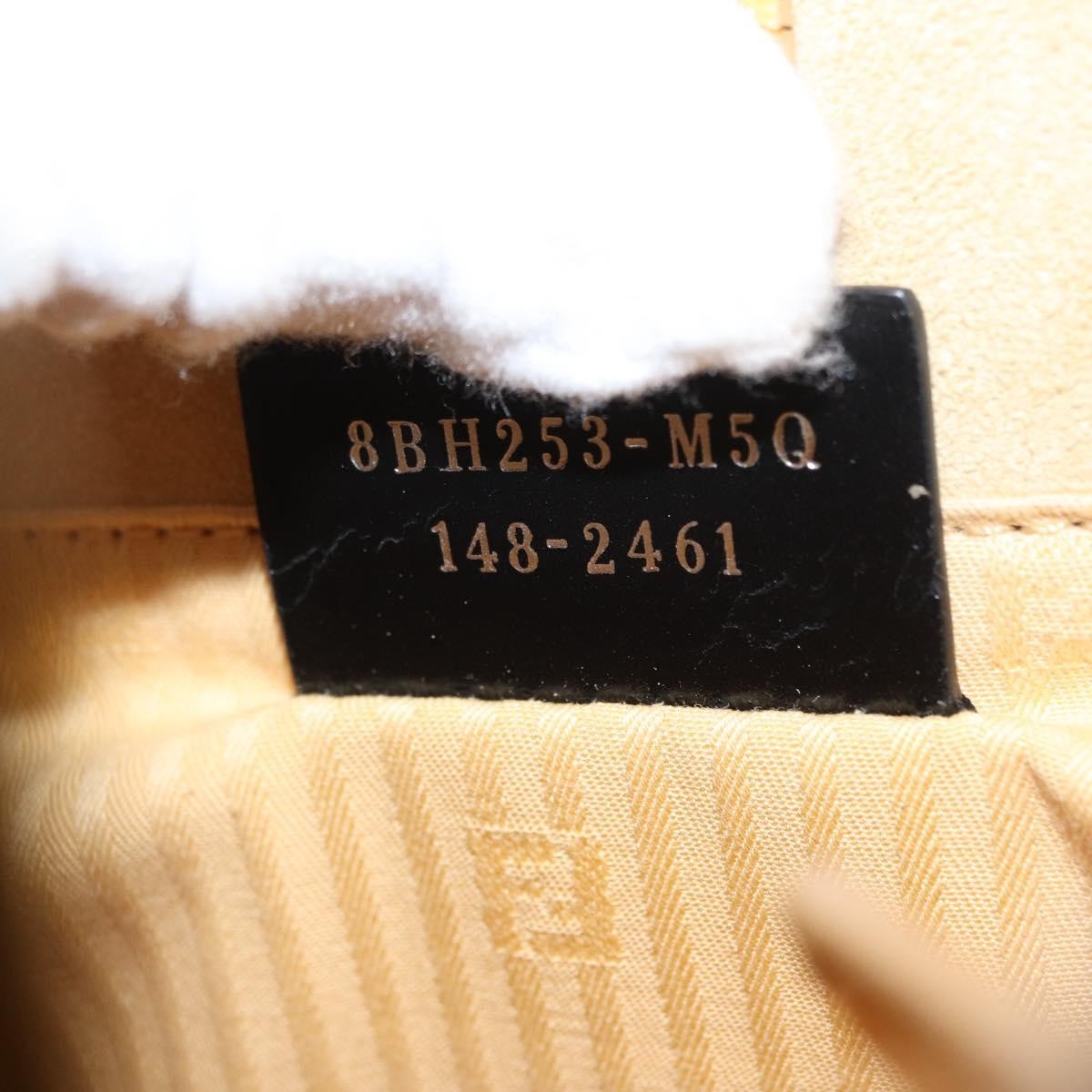 Fendi 2Jours Leather, Yellow, Leather, Handbag