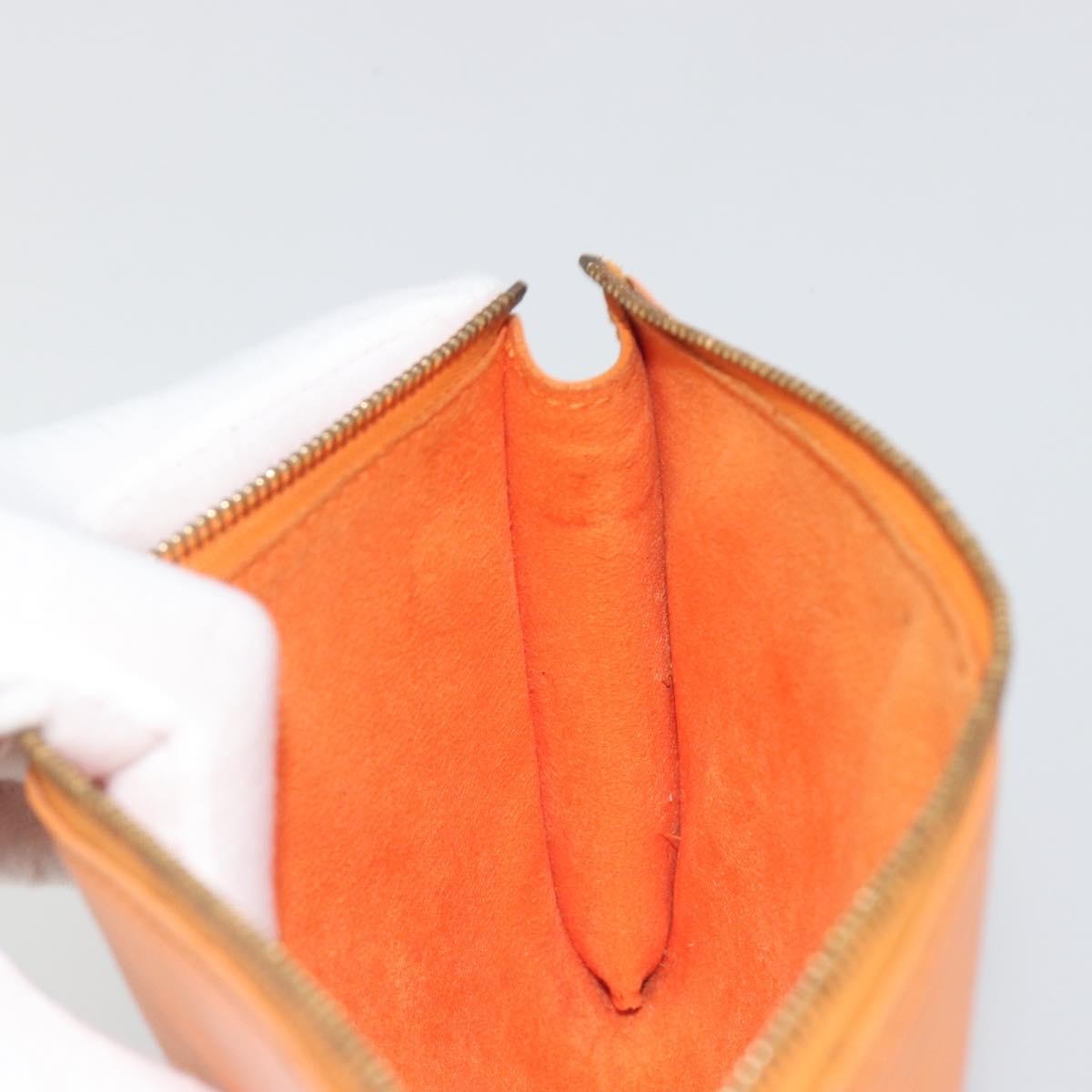 Louis Vuitton Pochette Accessoires Epi, Orange, Leather, Clutch