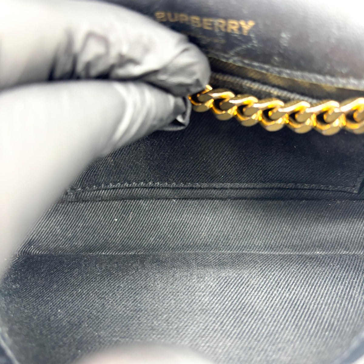 Burberry Lola Bum Quilted Lambskin, Black, Leather, Handbag