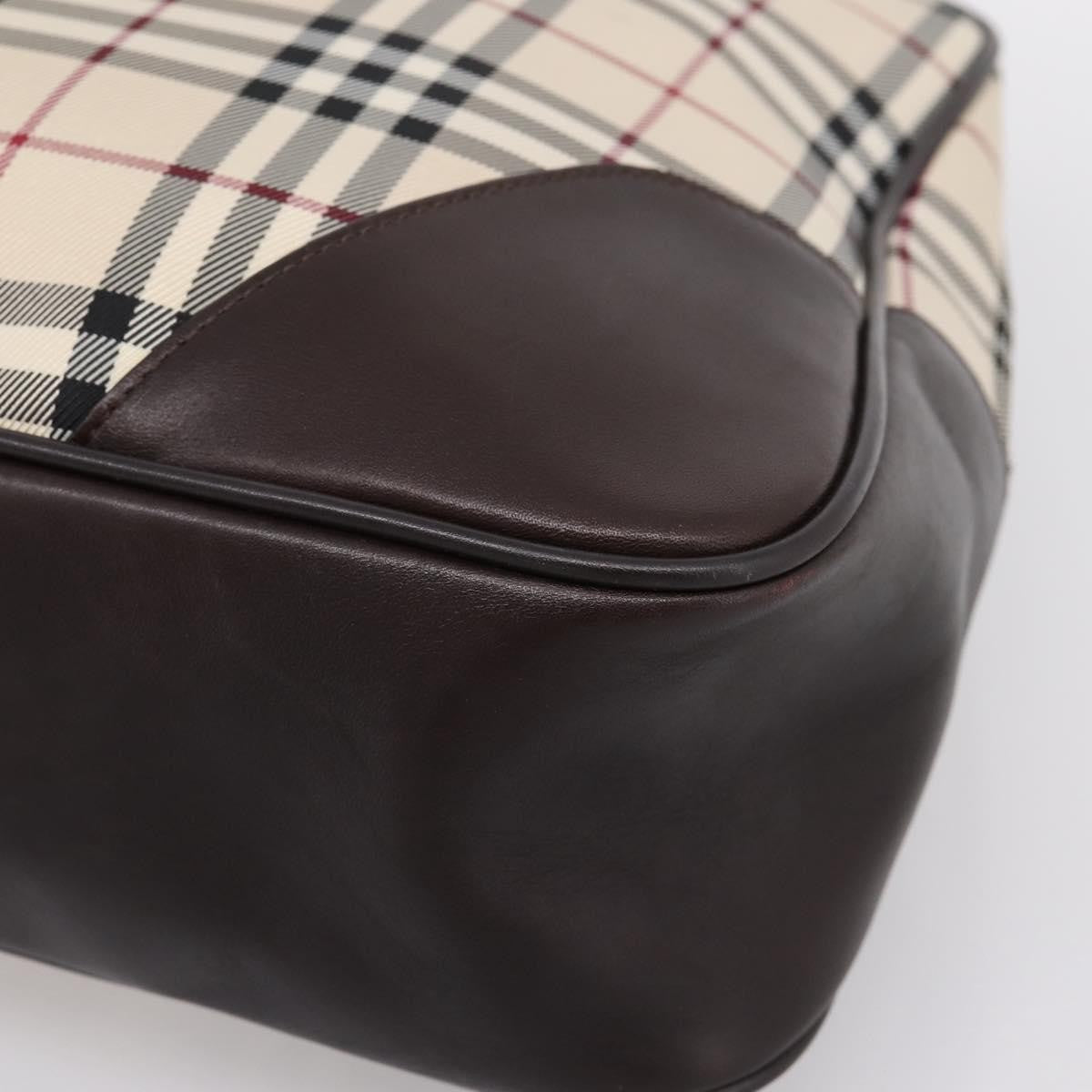 Burberry Boston Nova Check Canvas, Beige, Nylon, Handbag