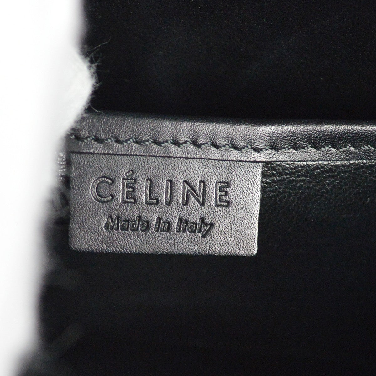 Celine Tricolor Luggage Felt, Blue, Leather, Handbag