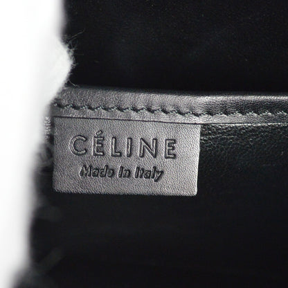Celine Tricolor Luggage Felt, Blue, Leather, Handbag