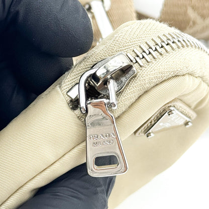 Prada Re-Edition 2005 Tessuto, Beige, Nylon, Shoulder Bag