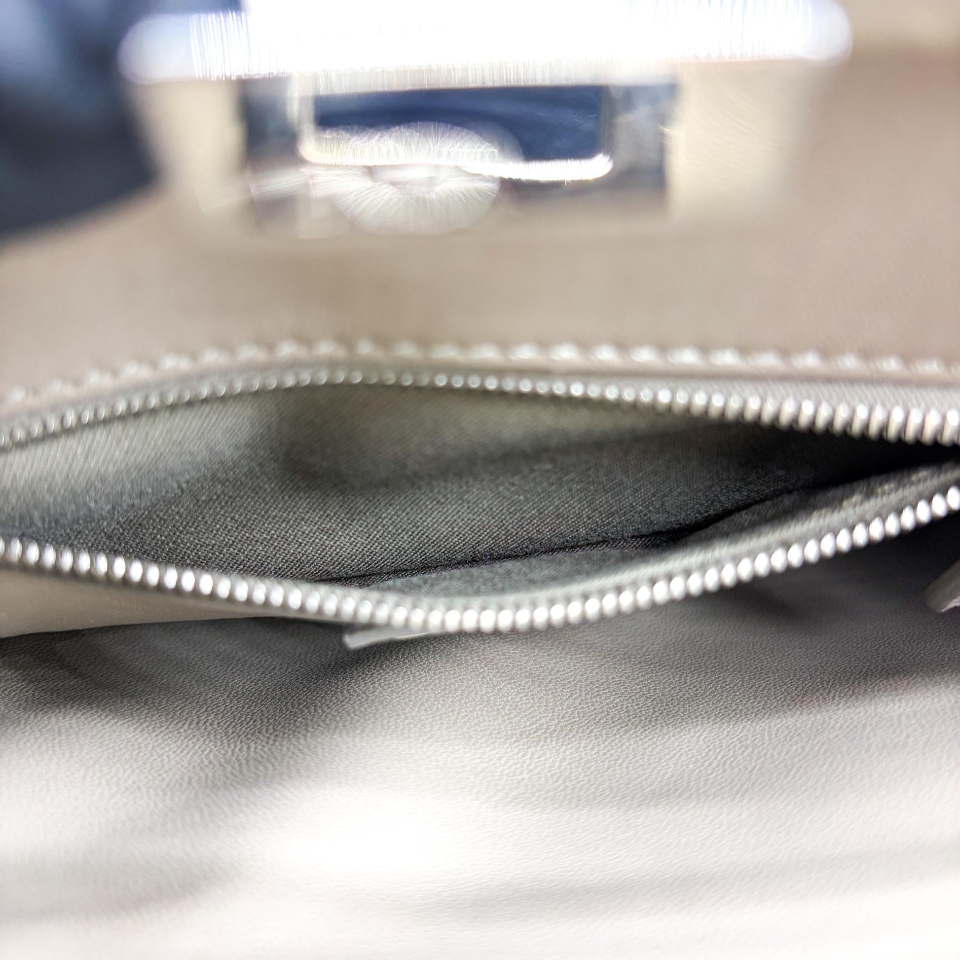 Fendi Peekaboo Ombre Leather, Beige, Leather, Handbag