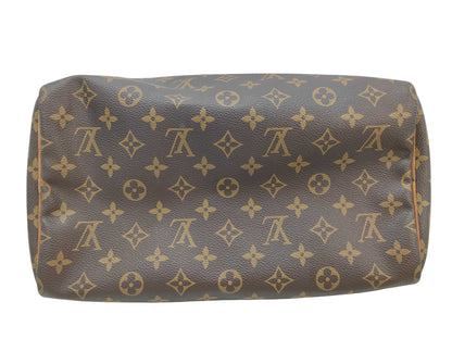 Louis Vuitton Speedy Monogram, Brown, Canvas, Handbag