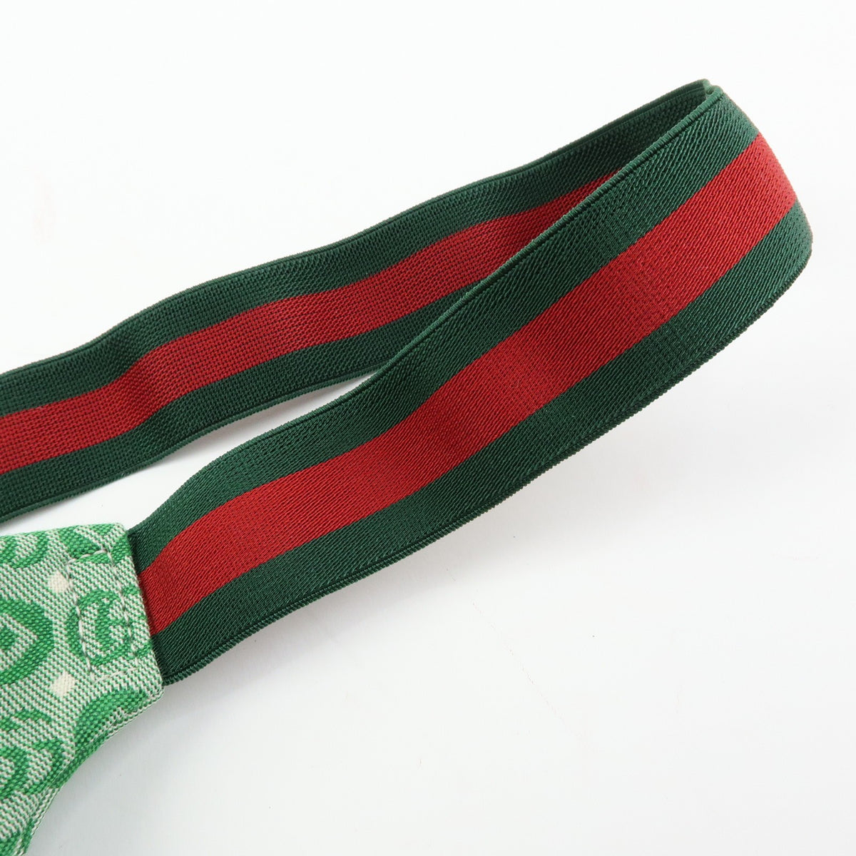 Gucci Children's Belt Printed GG Coated Canvas, Green, Canvas, Handbag