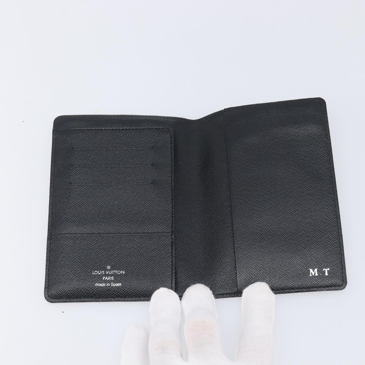 Louis Vuitton Passport Cover Damier Graphite, Gray, Canvas, Briefcase