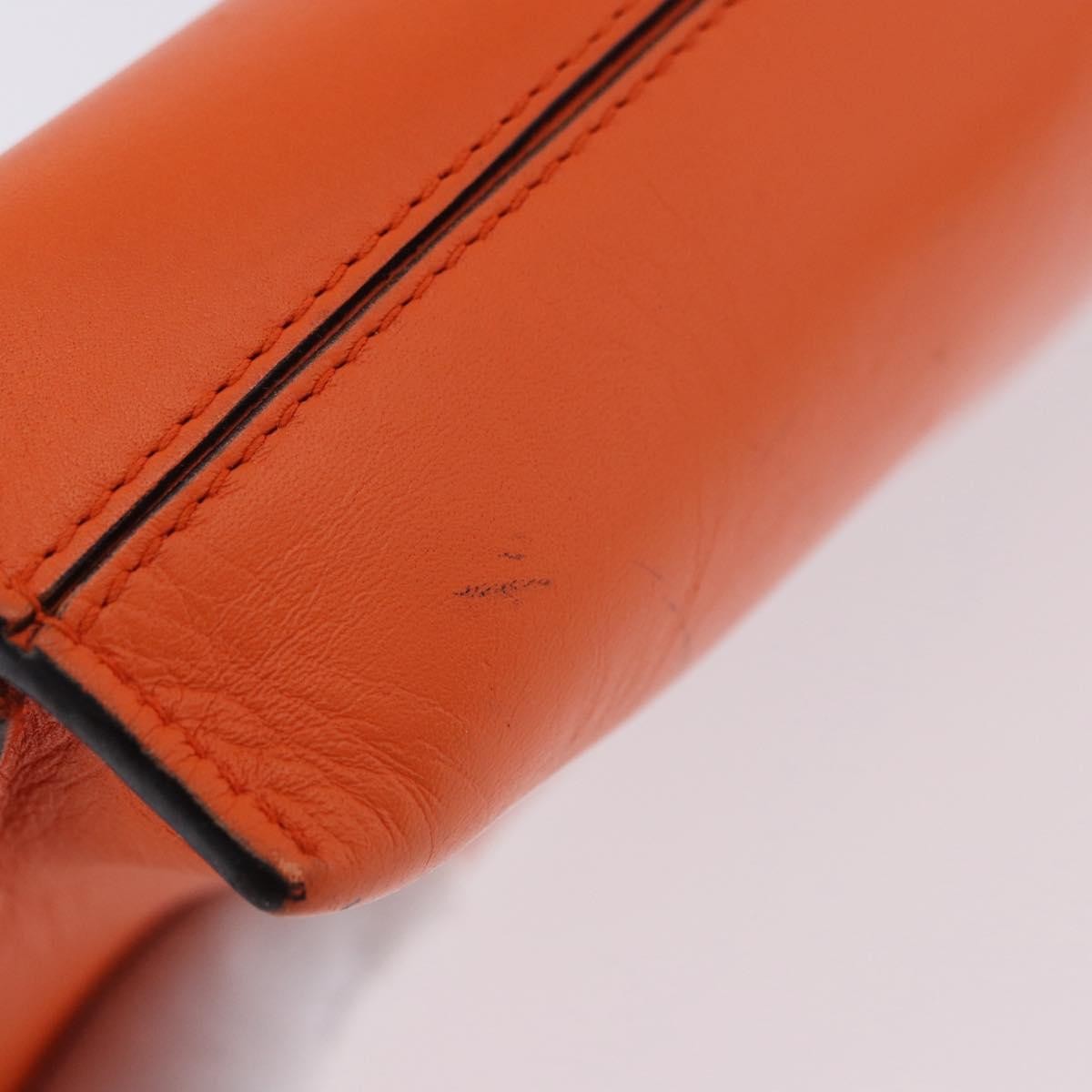 Loewe T Messenger Leather, Orange, Leather, Crossbody Bag