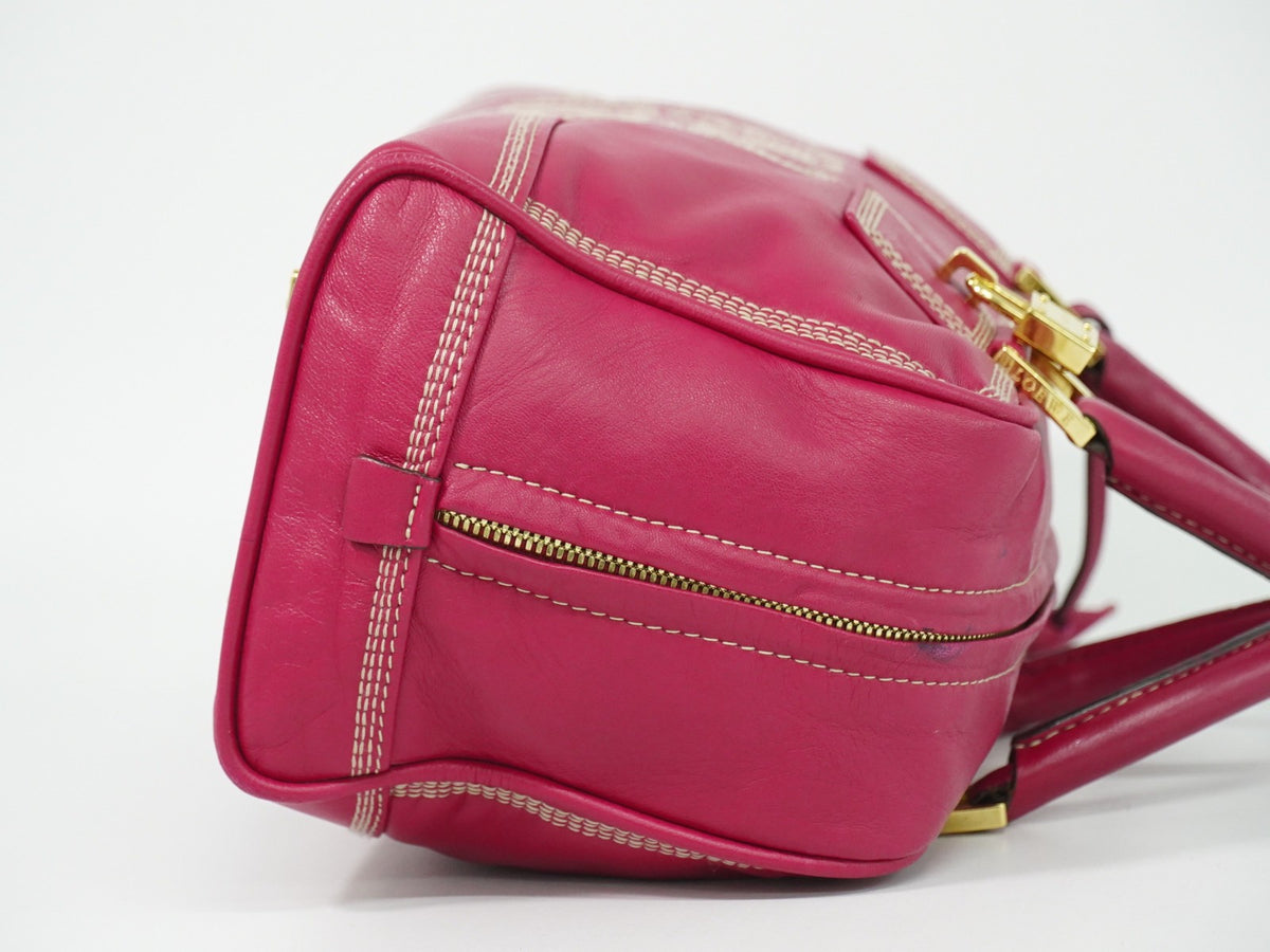 Loewe Amazona Leather, Pink, Leather, Handbag