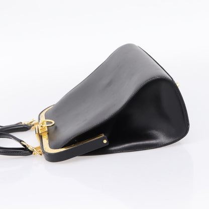 Christian Dior Shoulder Leather, Black, Leather, Shoulder Bag