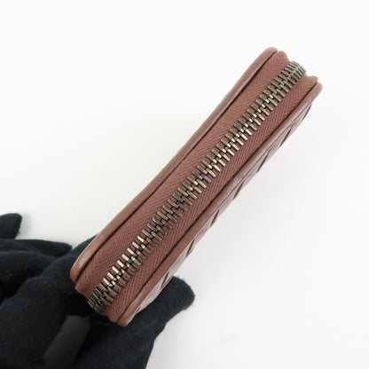 Bottega Veneta Zip Coin Purse Intrecciato Nappa, Brown, Leather, Clutch