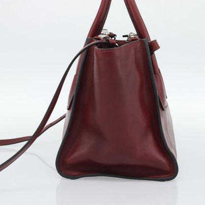 Prada Double Zip Lux Saffiano Leather, Red, Leather, Tote Bag