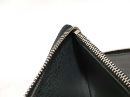 Louis Vuitton Zippy Organizer Taiga Leather, Black, Leather, Wallet