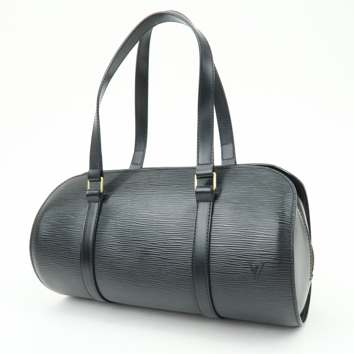 Louis Vuitton Soufflot Epi Leather, Black, Leather, Tote Bag