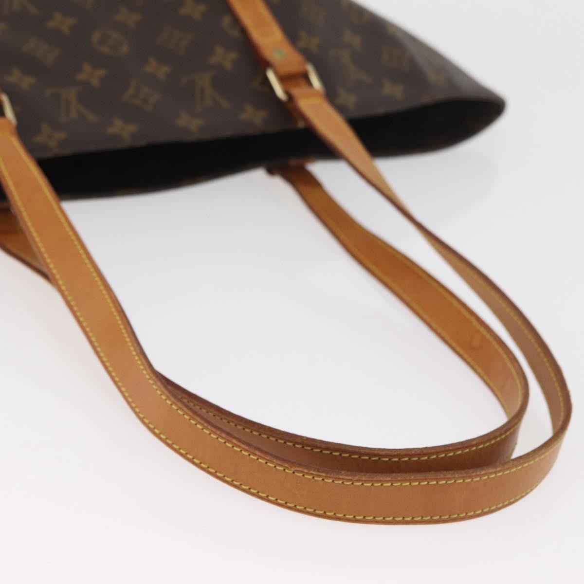 Louis Vuitton Shopping Sac Monogram Canvas, Brown, Canvas, Handbag