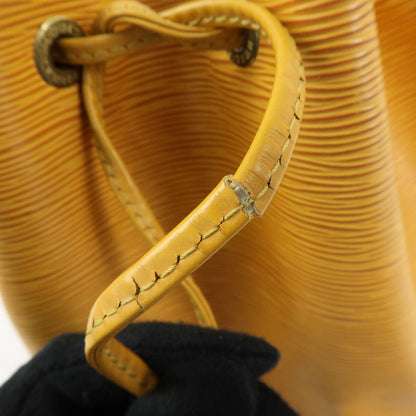 Louis Vuitton Petit Noe Epi Leather, Yellow, Leather, Handbag