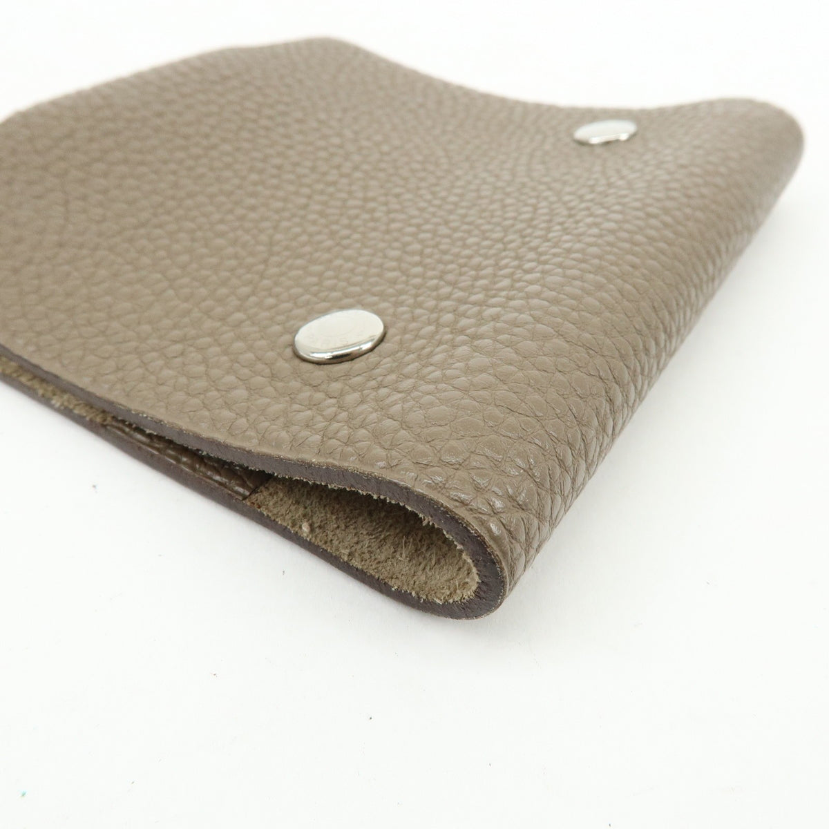 Hermes Ulysses Agenda Cover Leather, Beige, Leather, Briefcase