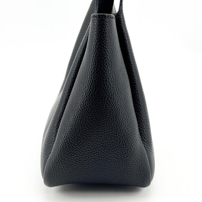 Prada Flou Dynamique Open Vitello Daino, Black, Leather, Tote Bag