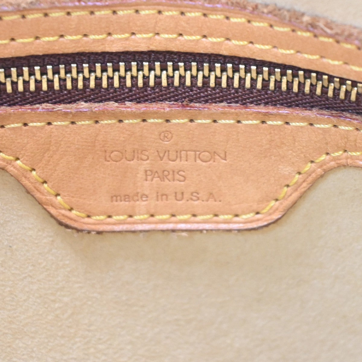 Louis Vuitton Looping Monogram Canvas, Brown, Canvas, Handbag