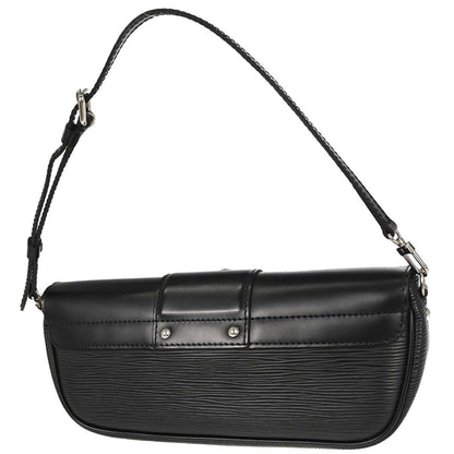 Louis Vuitton Montaigne Epi, Black, Leather, Handbag
