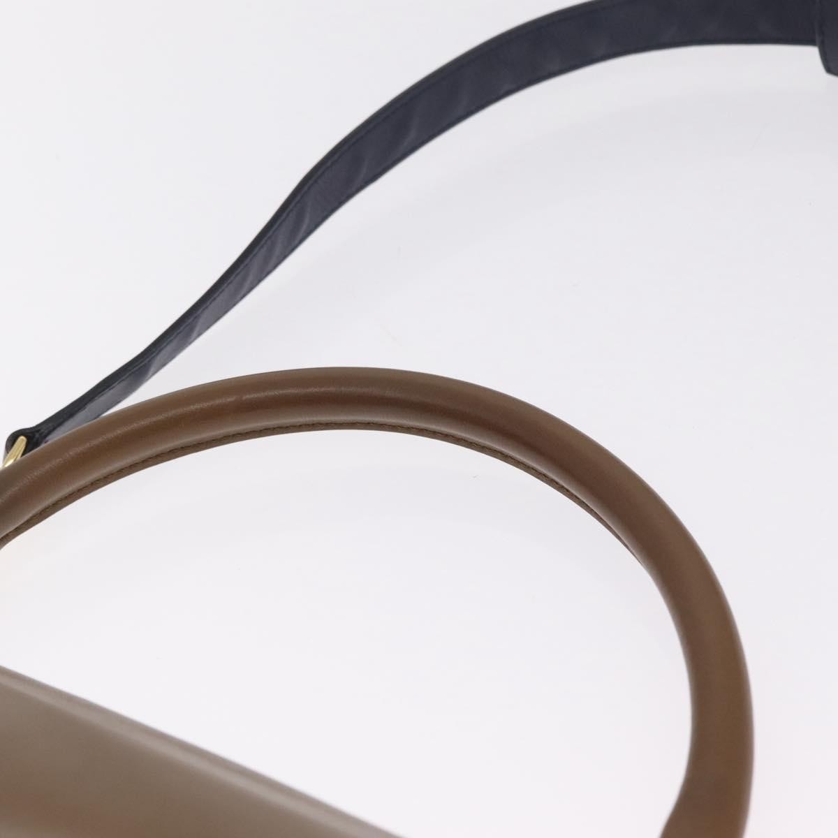 Celine Tricolor Trapeze Leather, Navy, Leather, Handbag