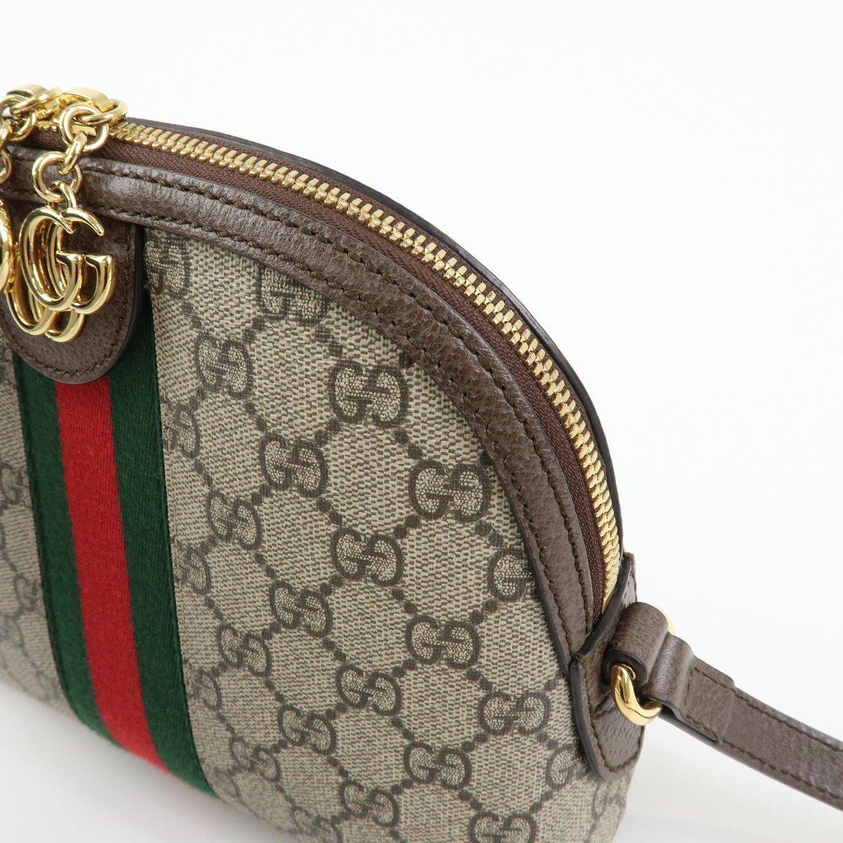 Gucci Ophidia Dome GG Coated Canvas, Beige, Canvas, Shoulder Bag