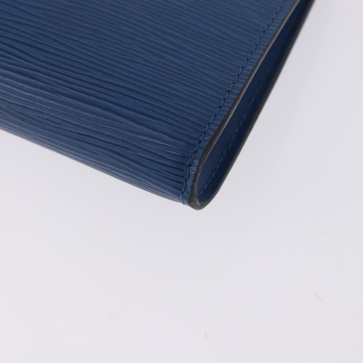 Louis Vuitton Pochette Accessoires Epi, Blue, Leather, Clutch